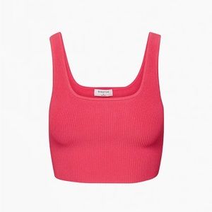 Aritzia Babaton Sculpt Knit Crop Tank